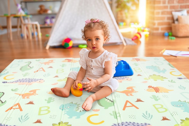 MATA PIANKOWA EDUKACYJNA DLA DZIECI DWUSTRONNA XPE SKŁADANA 180x200 MATADI