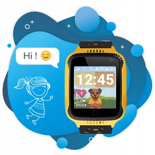 Cyfrowy Zegarek Smartwatch GPS dla dzieci Model:GO
