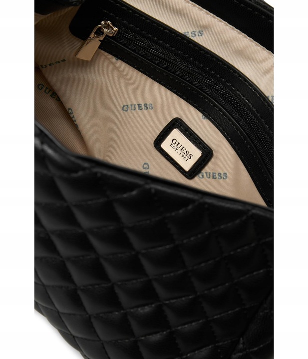 Guess Torebka Damska mała pikowana listonoszka HWEQG9 54121 Czarna