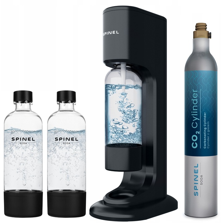 SATURATOR SPINEL SODA BubbleON DO GAZOWANIA WODY - 2x BUTELKI SPINELSODA