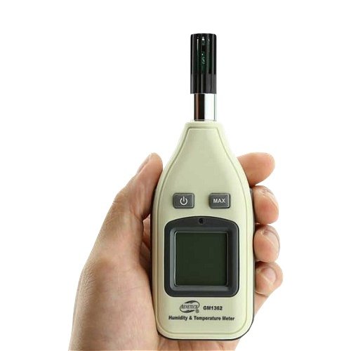 HIGROMETR WILGOTNOŚCIOMIERZ MIERNIK WILGOTNOŚCI I TEMPERATURY POWIETRZA LCD