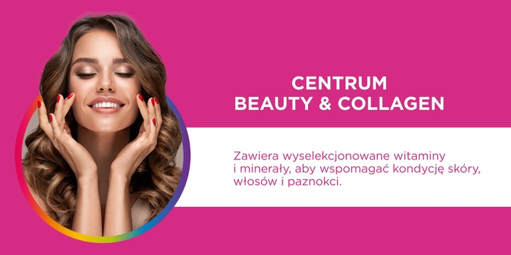 Multiwitamina Centrum Beauty & Collagen z olejkiem z wiesiołka 30 tabletek