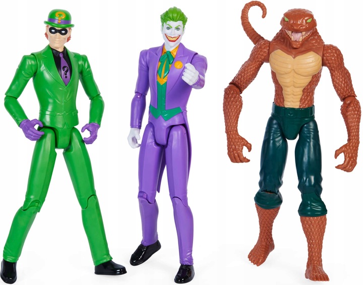BATMAN FIGURKI DC COMICS DUŻY ZESTAW JOKER ROBIN I INNE 6W1 28 CM