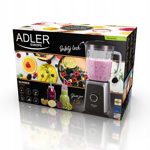 BLENDER KIELICHOWY ROBOT MIKSER 1000W ADLER AD4076