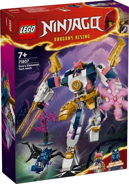 LEGO Ninjago Mech Elem Robot technologiczny Sory 71807 + Teren szkoleniowy