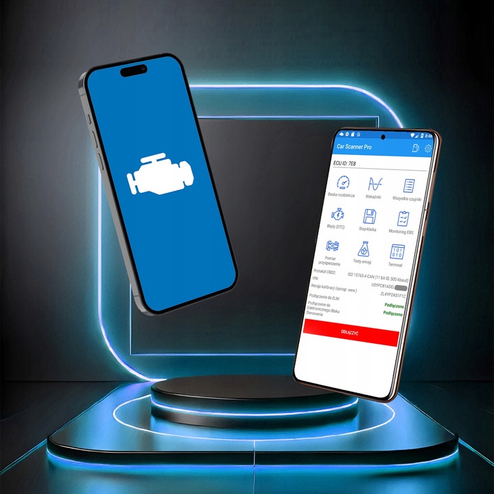 INTERFEJS DIAGNOSTYCZNY OBD2 BLUETOOTH TESTER ANDROID iOS WINDOWS POLSKI