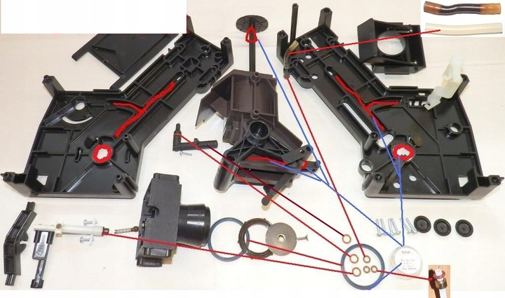 Zestaw uszczelki + smar tabletka ekspres Siemens Bosch Nivona Melitta Miele