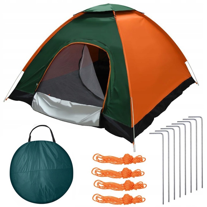 NAMIOT SAMOROZKŁADAJĄCY AUTOMATYCZNY TURYSTYCZNY 4 OSOBOWY KEMPINGOWY 2X2m