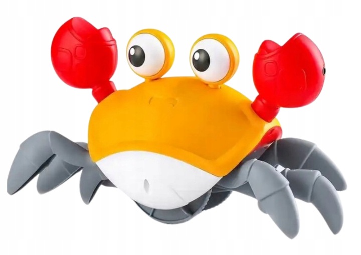 UCIEKAJĄCY PEŁZAJĄCY KRAB CHODZĄCY ZABAWKA INTERAKTYWNA dla DZIECKA LED XL