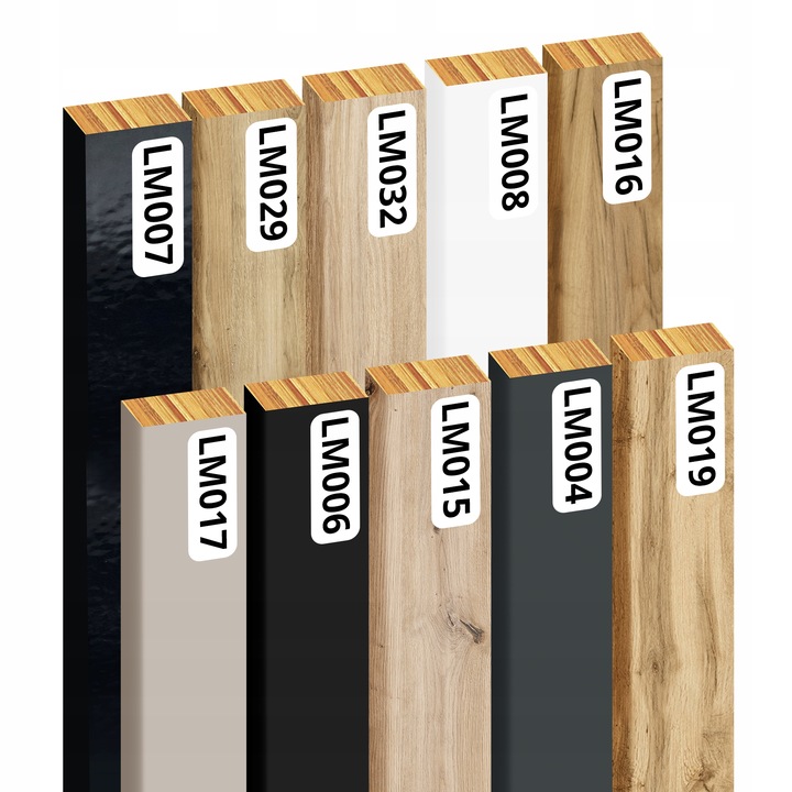 LAMELE NA PŁYCIE 51,5x275 CM ŚCIENNE PANELE AKUSTYCZNE DĄB NATURALNY WOTAN