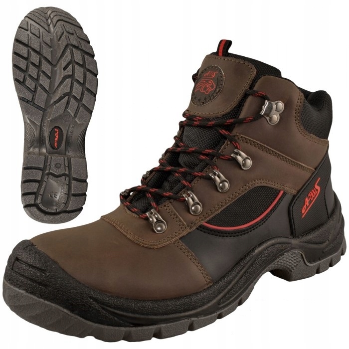 Buty robocze męskie TRZEWIKI ROBOCZE SKÓRZANE z METALOWYM NOSKIEM BHP S1