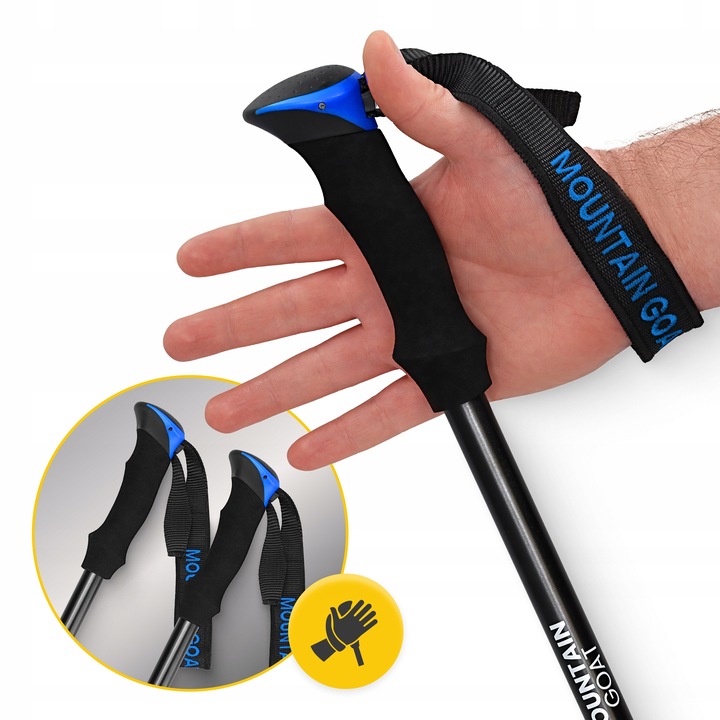 KIJE NORDIC WALKING KIJKI SKŁADANE REGULOWANE DO CHODZENIA TELESKOPOWE 4FIZ