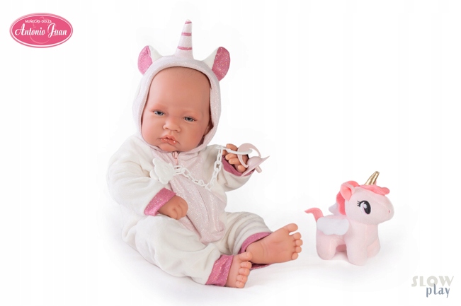 LALKA HISZPAŃSKA JEDNOROŻEC BOBAS JAK ŻYWY RECIEN NACIDA UNICORNIO AJ 50268