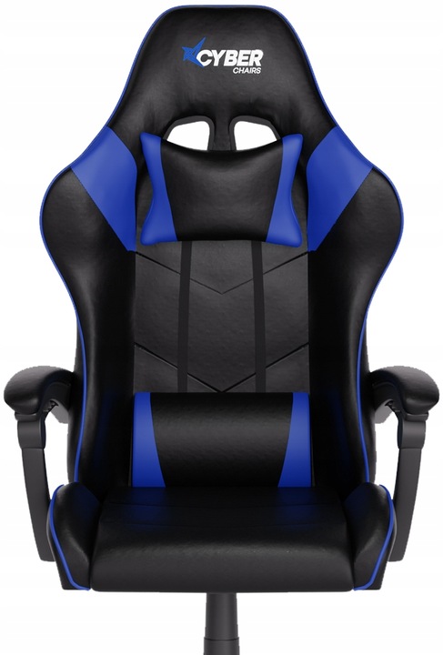FOTEL GAMINGOWY CYBER CHAIRS X-LOGIC BLUE - BIUROWY