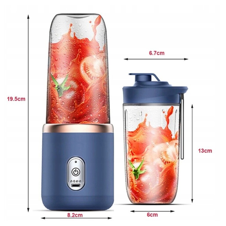 BLENDER MIKSER TURYSTYCZNY USB AKUMULATOR SOKOWIRÓWKA BLENDER KIELICHOWY