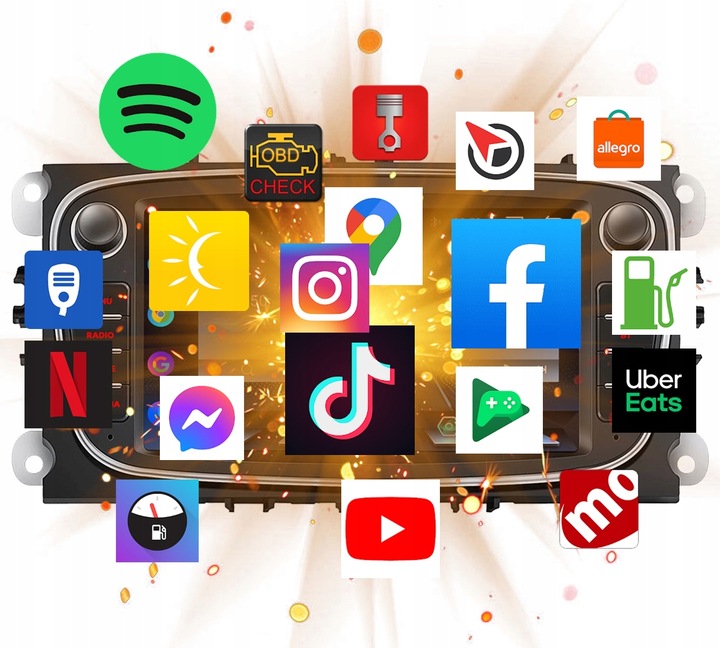 RADIO 7" DO FORD MONDEO FOCUS ANDROID CANBUS