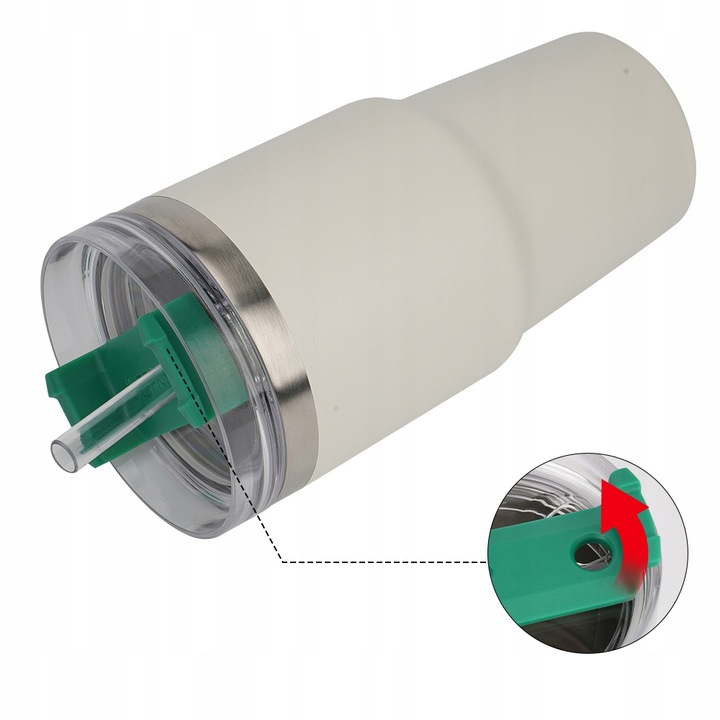 KUBEK TERMICZNY DO KAWY NA WYNOS, KUBEK PODRÓŻNY BUTELKA NA WODĘ 591 ML