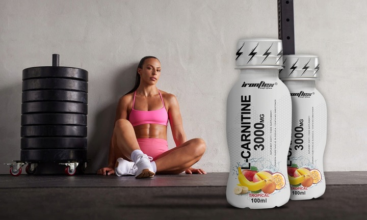 IRONFLEX L-KARNITYNA 3000mg SHOT 24x100ml MOCNY SPALACZ TŁUSZCZU METABOLIZM