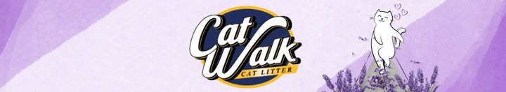 Żwirek dla kota bentonitowy 25L LAWENDOWY CatWalk zbrylający 25L Naturalny