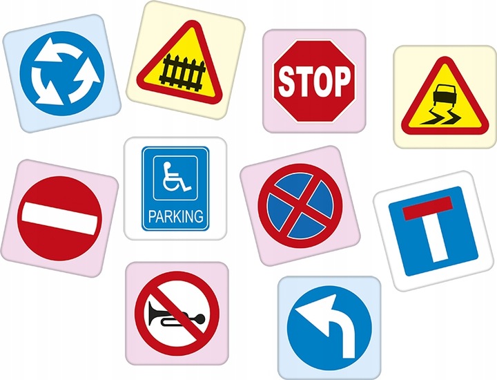 GRA MEMORY MEMO ZNAKI DROGOWE gra pamięciowa dla dzieci +7 lat