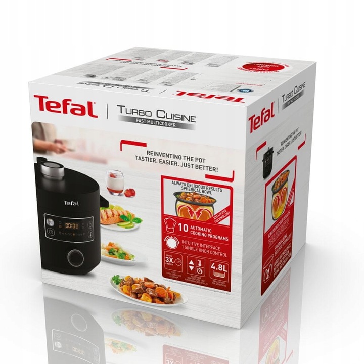 Szybkowar Tefal 5 l czarny multicooker wkłady automat