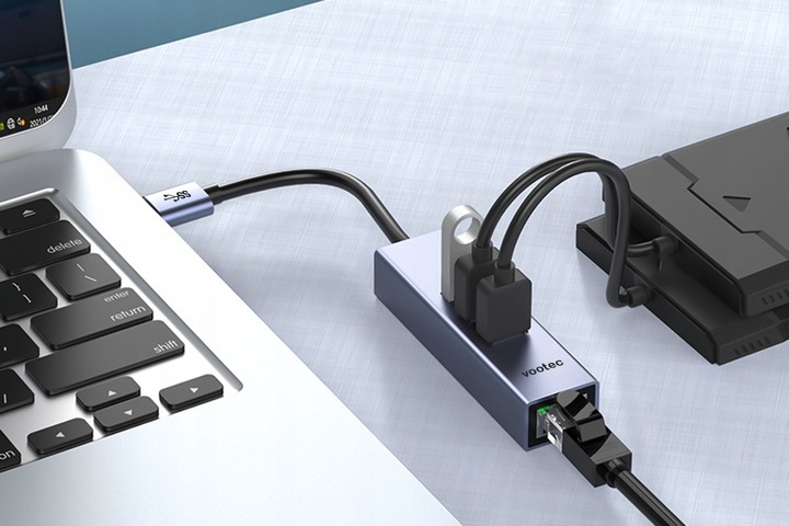 ADAPTER HUB KARTA SIECIOWA ETHERNET LAN USB 1000 Mbps RJ45 GIGABIT SZYBKA