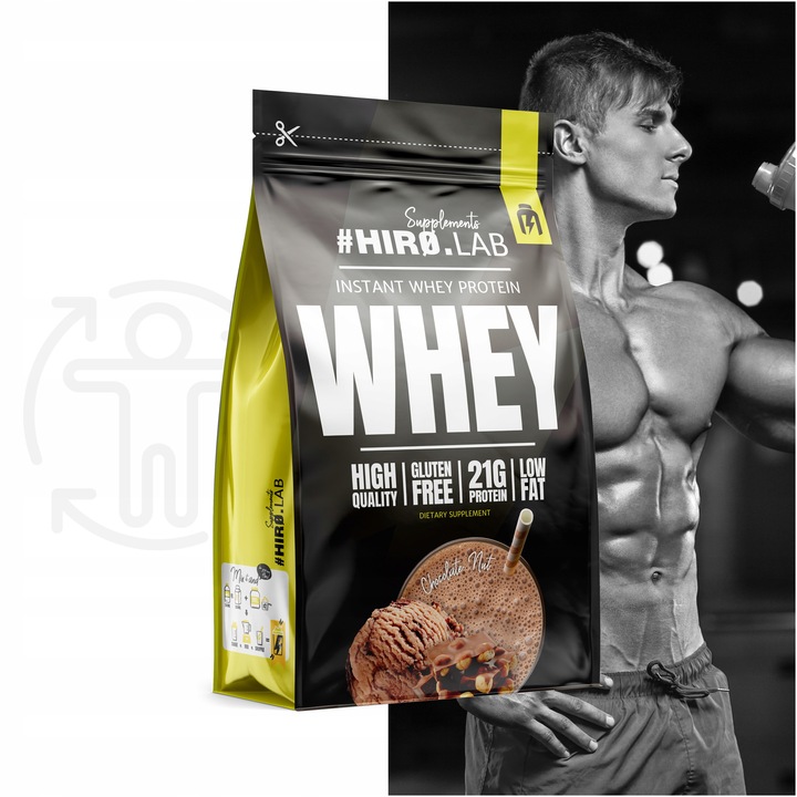 Białko koncentrat serwatkowe WPC 750 g Instant Whey czekolada orzech hiro