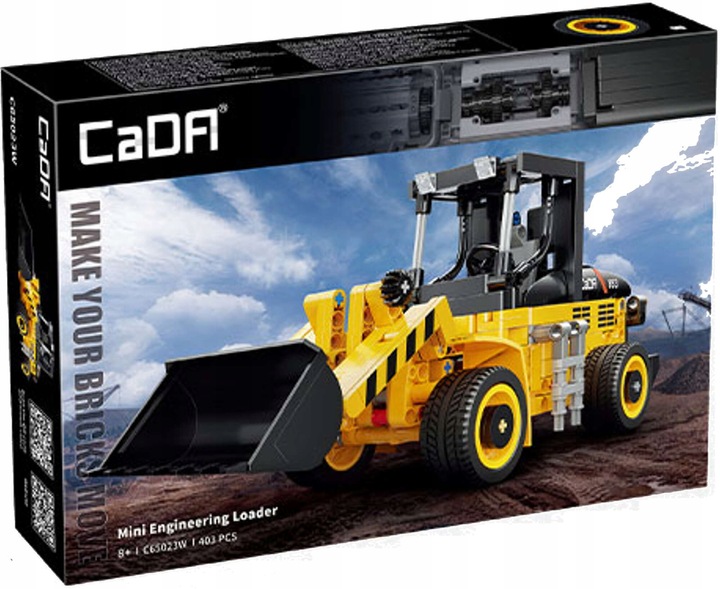 KLOCKI CADA TECHNIC KOPARKO-ŁADOWARKA 403 EL. RUCHOME ELEMENTY NA PREZENT