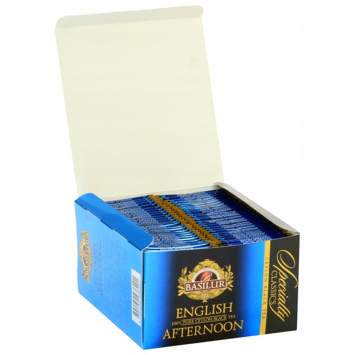 Basilur ENGLISH AFTERNOON herbata czarna Ceylon - 50 TOREBEK w kopertach
