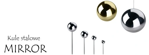 Kula stal nierdzewna GOLD 10 cm - Złota