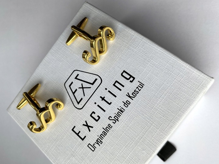 Spinki do mankietów EXC PARAGRAF Prezent dla Radcy Prawnika w pudełku