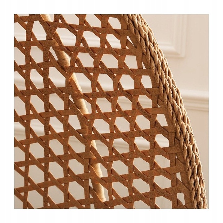 Fotel wiszący huśtawka kokon z poduszkami w pasy KR28