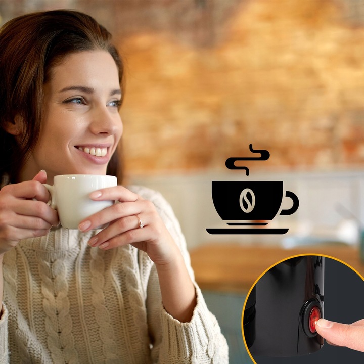 EKSPRES Z TERMOSEM DO KAWY PRZELEWOWY BIUROWY CLATRONIC KA(CZARNY)