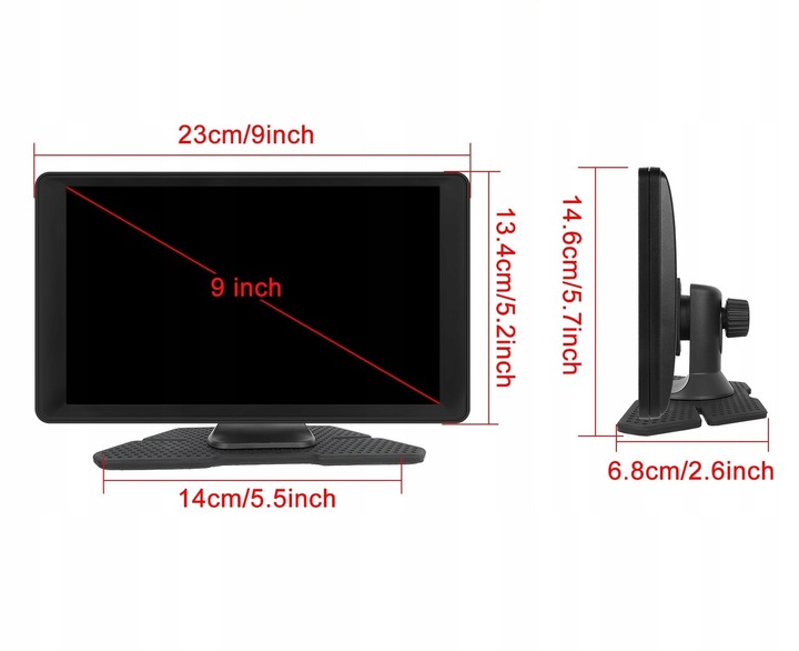 RADIO STACJA MULTIMEDIALNA WIDEOREJESTRATOR CARPLAY ANDROID 2 KAMERY DVR