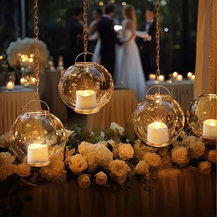 ZESTAW 6 ŚWIEC LED ŁADOWANE Z FUNKCJĄ TIMERA NA BOŻE NARODZENIE I HALLOWEEN