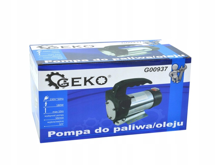 POMPA DO SPUSZCZANIA PALIWA ROPY OLEJU POMPKA 230V 50L