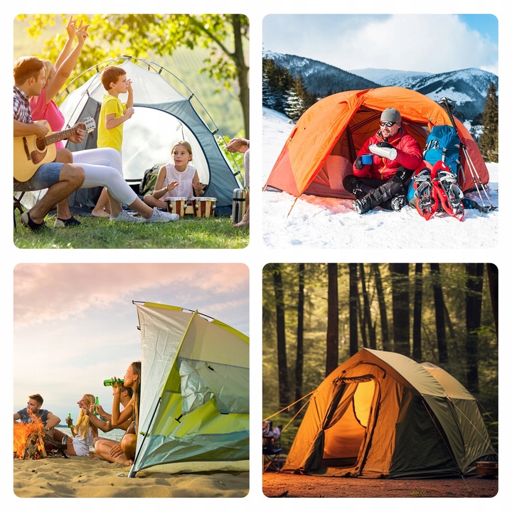 kotwy do trampoliny Solidne kotwa do ziemi 9mm 30cm 8szt z workiem srebrny