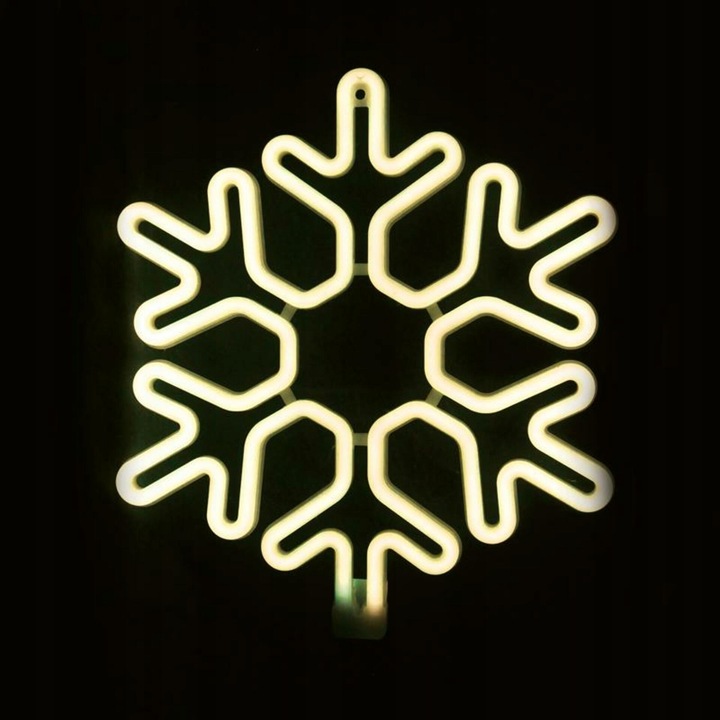 ACA Lighting Świąteczna dekoracja zewnętrzna płatek śniegu, 300 LED 3m