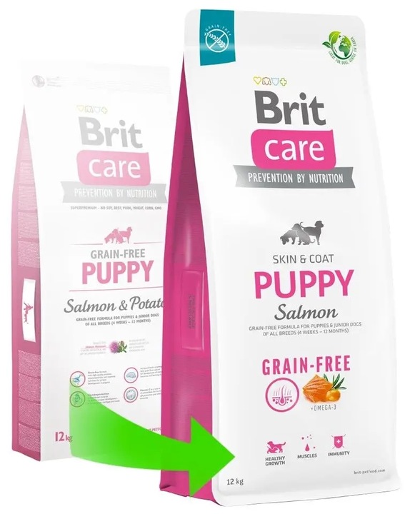BRIT CARE Dog Grain-free Puppy Salmon 12kg
