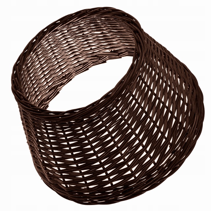 OSŁONA WIKLINOWA NA STOJAK POD CHOINKĘ 45 cm OSŁONKA KOSZ STOJAKA BRĄZOWY