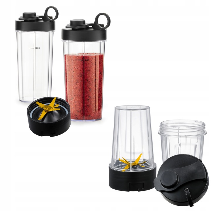 Blender kielichowy Automatyczny Tritan Yoer INOX 2,4L 2200W +Sito do soku