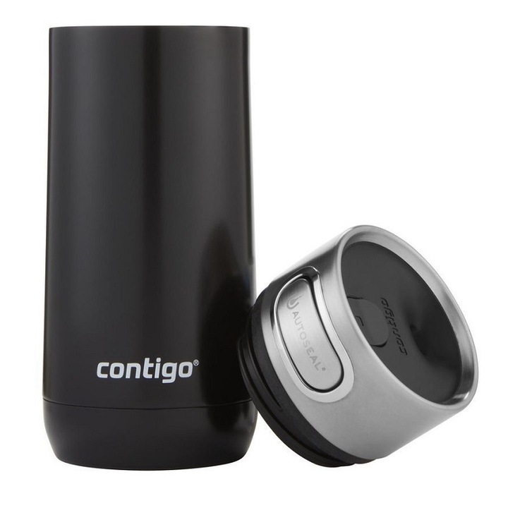 KUBEK TERMICZNY CONTIGO LUXE 360 ml na KAWĘ HERBATĘ NAPOJE CZARNY