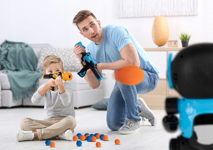 ROBOT GRA STRZELANIE DO CELU PISTOLET LICZNIK LCD TARCZA DO STRZELANIA