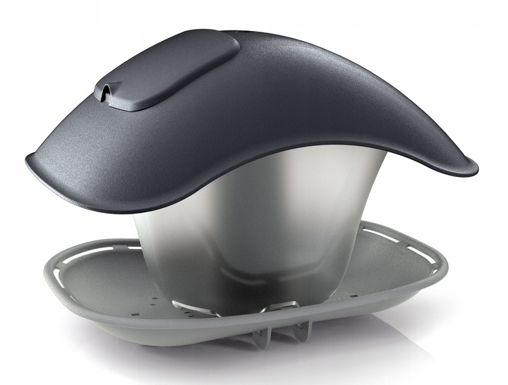 KARMNIK dla PTAKÓW zimujących Domek z Daszkiem Birdyfeed Square ANTRACYT