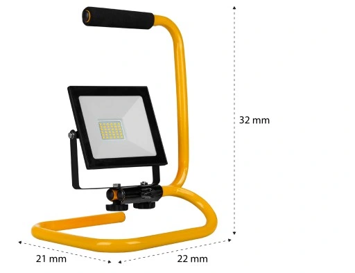 HALOGEN LED 30W roboczy NAŚWIETLACZ budowlany z rączką