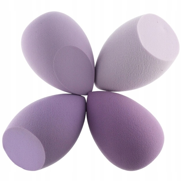 ZESTAW 4 GĄBKI DO MAKIJAŻU GĄBKA BLENDER GĄBECZKI