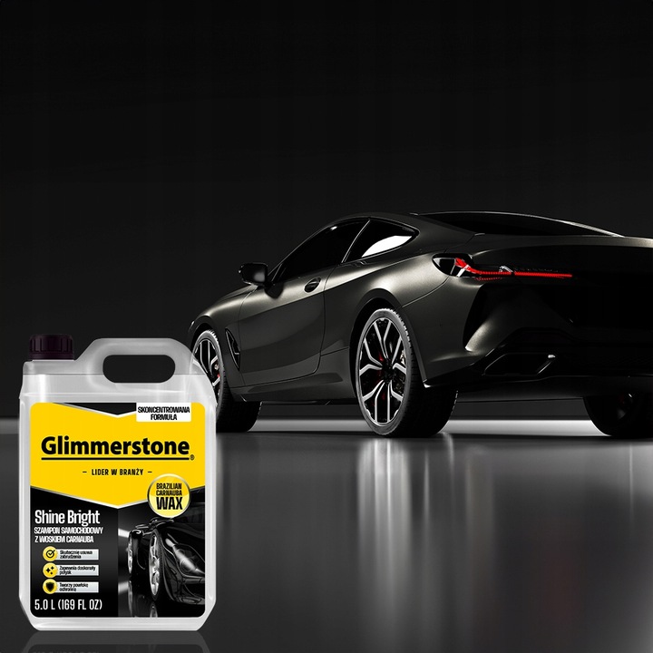 Glimmerstone SZAMPON SAMOCHODOWY Z WOSKIEM CARNAUBA 5L - SPRAWDZONA JAKOŚĆ
