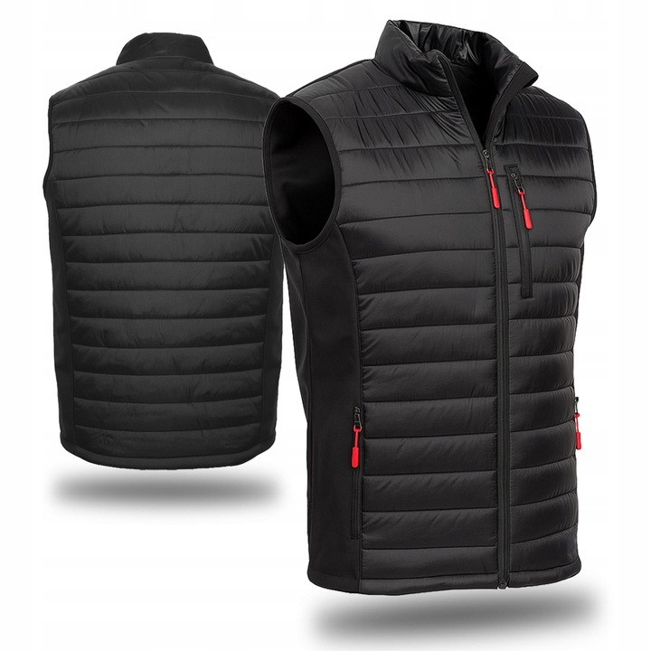 BEZRĘKAWNIK ROBOCZY męski Kamizelka Ocieplana BHP SOFTSHELL RIPSTOP STRETCH