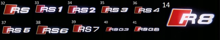 LED LOGO PROJEKTOR AUDI A1 A3 A4 A5 A6 A7 A8 Q3 Q5 Q7 R8 TT