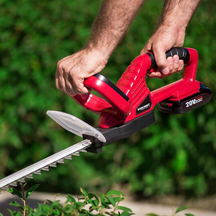 NOŻYCE DO ŻYWOPŁOTU AKUMULATOROWE DO KRZEWÓW GAŁĘZI SEKATOR 510MM WORCRAFT